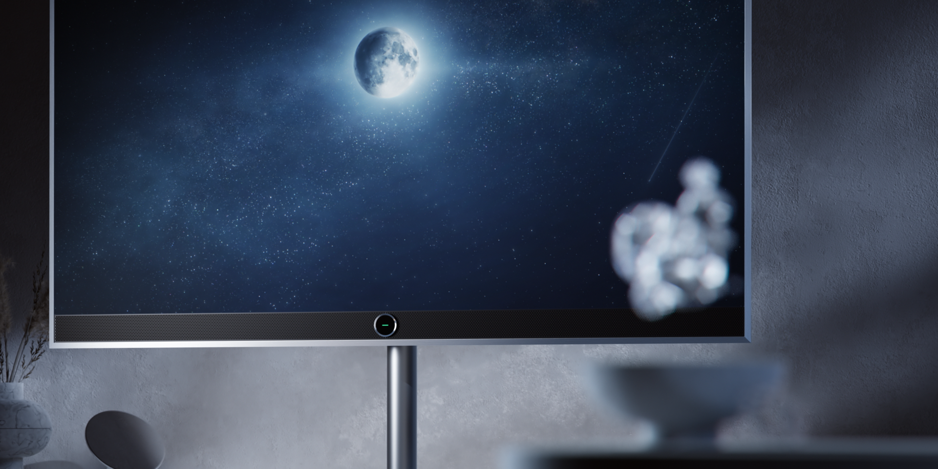 Loewe Stellar 48 dr+ Concrete OLED TV: 4K UHD, HDR, Dolby Atmos