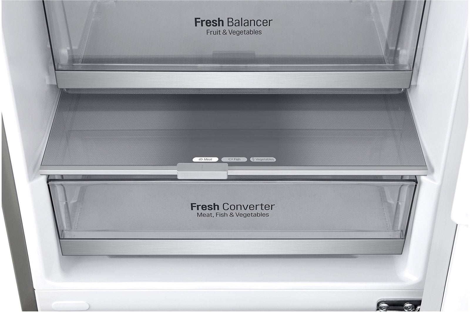 LG Kühl-Gefrierkombination Smart Inverter Kompressor, 381L, A-Energieeffizienz, 203cm Hoch