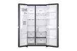 Lade das Bild in den Galerie-Viewer, LG GSLV71MCLE Side-by-Side Kühlschrank: 635L, Eis- &amp; Wasserspender, Total No Frost, ThinQ
