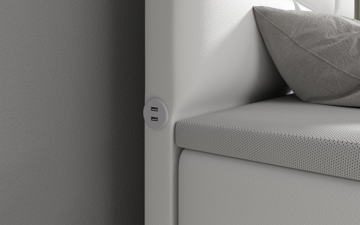 Citaro Boxspringbett mit USB-Anschlüssen, 4 Schubladen und luxuriösem Schlafkomfort