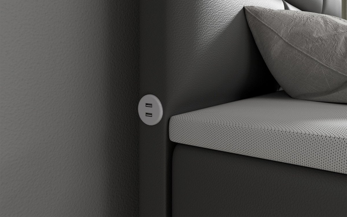 Citaro Boxspringbett mit USB-Anschlüssen, 4 Schubladen und luxuriösem Schlafkomfort