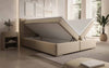 Luxuriöses Athina Boxspringbett mit Kunstlederbezug, Integriertem Stauraum und Premium-Komfort
