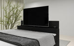 Lade das Bild in den Galerie-Viewer, Smartes Boxspringbett Carito: Integrierter TV-Lift, USB-Ladefunktion und Cleverer Stauraum
