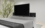 Lade das Bild in den Galerie-Viewer, Luxuriöses Boxspringbett Citaro mit Integriertem TV-Lift, USB-Anschlüssen und Praktischem Stauraum
