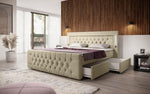 Lade das Bild in den Galerie-Viewer, Luxuriöses Boxspringbett Diva: Modern, Komfortabel mit USB, LED und Stauraum
