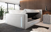 Divalo Luxus Boxspringbett mit Integriertem TV-Lift und Praktischem Stauraum