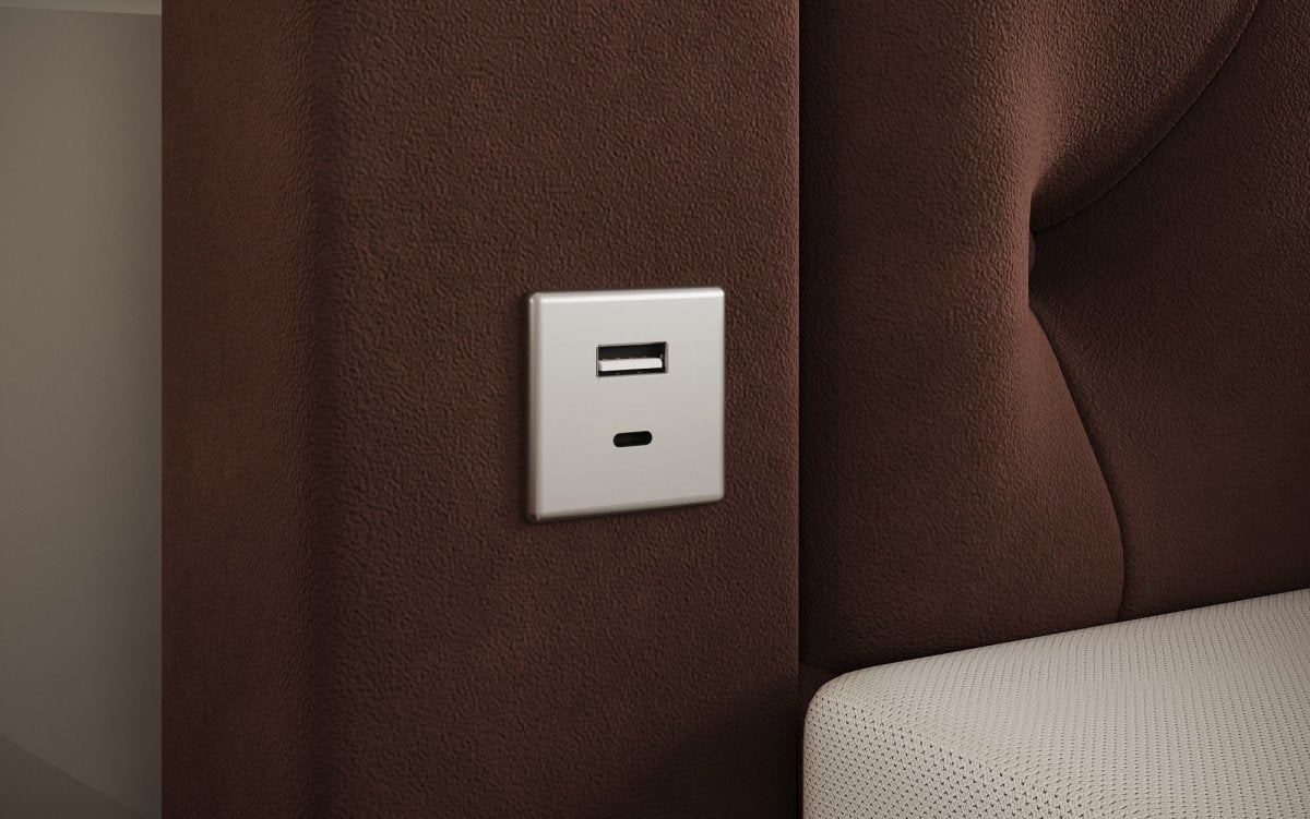 Divaneo Luxus Boxspringbett mit Integriertem TV-Lift und Geräumigem Stauraum