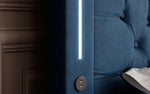 Lade das Bild in den Galerie-Viewer, Elegantes Boxspringbett mit LED-Beleuchtung, USB-Anschluss und praktischem Stauraum
