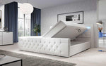 Lade das Bild in den Galerie-Viewer, Luxuriöses Boxspringbett Gloria mit LED-Beleuchtung und Praktischem Stauraum – Samtbezug, Hoher Komfort
