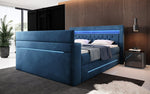 Lade das Bild in den Galerie-Viewer, Boxspringbett Neptun mit TV Lift LED RGB Beleuchtung 9 Größen 7 Farben
