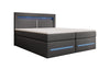 Exklusives Boxspringbett Nera: LED, USB, Stauraum – Ihr Schlafparadies
