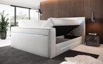 Lade das Bild in den Galerie-Viewer, Luxus Boxspringbett Pluto mit TV-Lift, RGB &amp; Stauraum – Ultimativer Schlafkomfort
