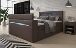 Lade das Bild in den Galerie-Viewer, Luxuriöses Repos Boxspringbett mit Integriertem TV-Lift, USB und LED-Beleuchtung
