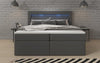 Luxuriöses Rinori Boxspringbett mit LED-Beleuchtung, USB-Anschluss und praktischem Stauraum