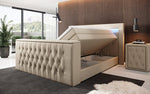 Lade das Bild in den Galerie-Viewer, Luxuriöses Sonino Boxspringbett mit TV-Lift, RGB-Beleuchtung und Stauraum
