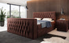 Luxuriöses Velano Boxspringbett mit Integriertem TV-Lift und Praktischem Stauraum