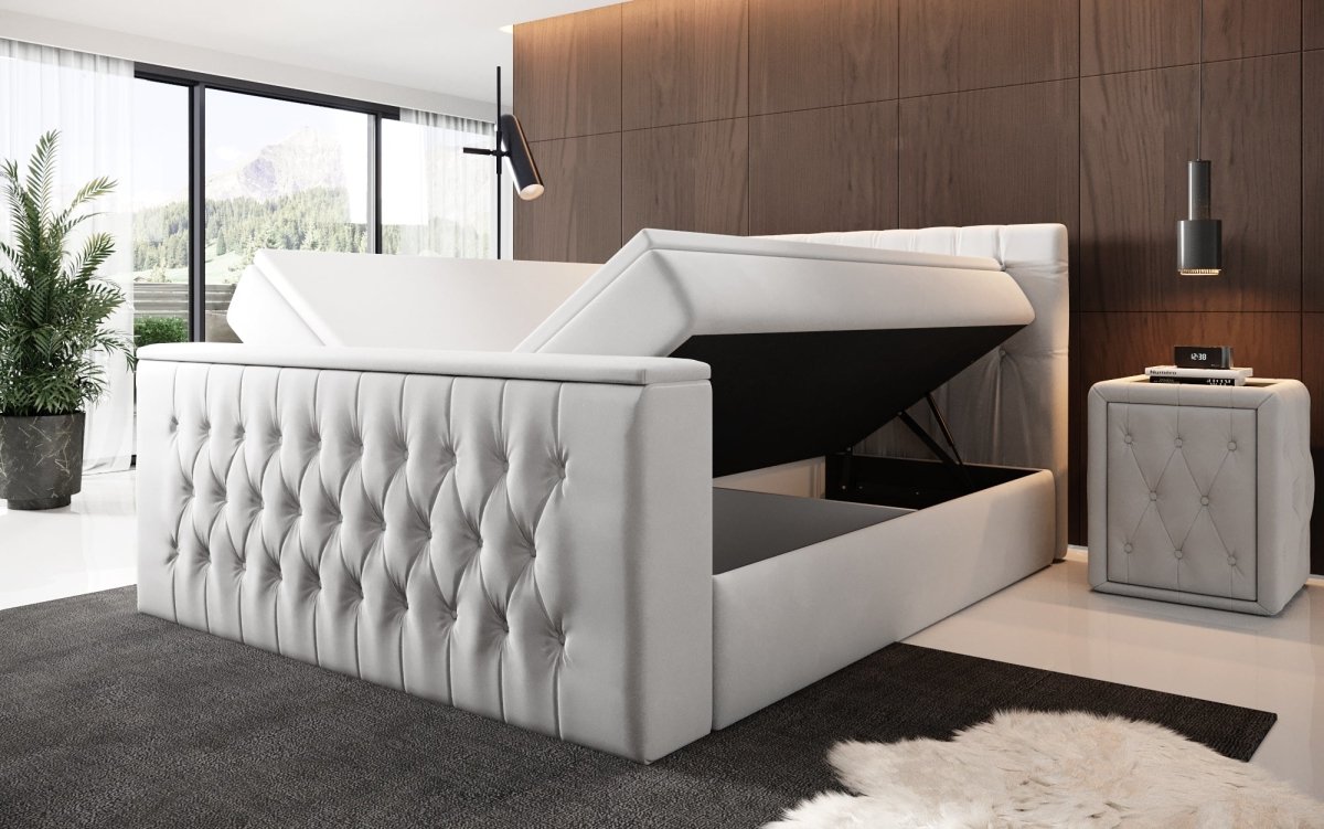 Velano Boxspringbett: Luxuriöser Schlaf, Integrierter TV-Lift, Cleverer Stauraum