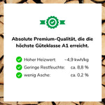 Lade das Bild in den Galerie-Viewer, Premium Nadelholz Holzbriketts Nestro A1 – Hohe Heizkraft &amp; Lange Brenndauer
