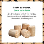 Lade das Bild in den Galerie-Viewer, Premium Nadelholz Holzbriketts Nestro A1 – Hohe Heizkraft &amp; Lange Brenndauer
