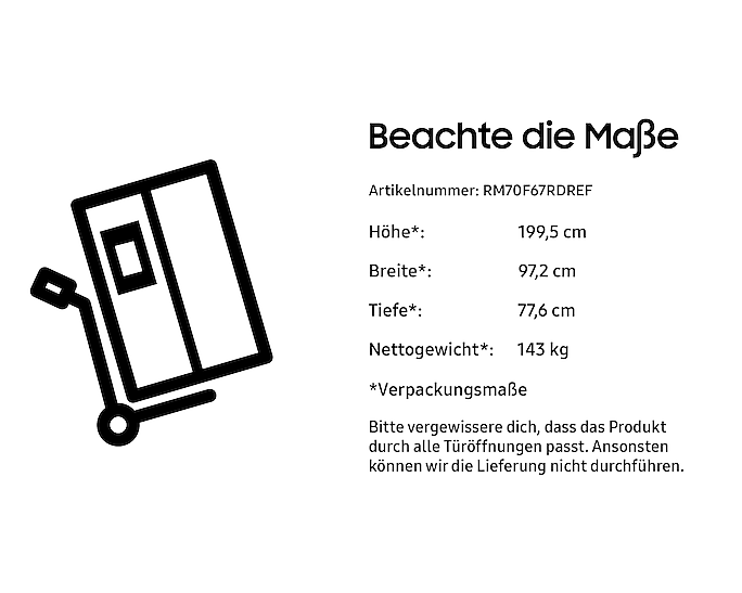 Samsung French Door Kühlschrank AI Hybrid Kühlung SpaceMax Edelstahl 669L
