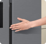 Lade das Bild in den Galerie-Viewer, Samsung AI Home Side-by-Side Kühlschrank: 9-Zoll Display, Wasserspender, Edelstahl-Look
