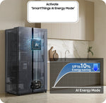 Lade das Bild in den Galerie-Viewer, Samsung RS70F Side-by-Side Kühlschrank, Schwarz, SpaceMax, No Frost, AI Energie
