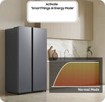 Lade das Bild in den Galerie-Viewer, Samsung RS70F Side-by-Side Kühlschrank, Schwarz, SpaceMax, No Frost, AI Energie
