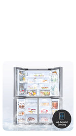Lade das Bild in den Galerie-Viewer, Samsung RF7000 French Door Kühlschrank: Bespoke Design, Auto Ice Maker, SmartThings
