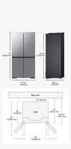 Samsung French Door Kühlschrank AI Hybrid Kühlung SpaceMax Edelstahl 669L