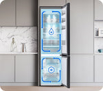 Lade das Bild in den Galerie-Viewer, Samsung Bespoke 387L Kühl-Gefrierkombination: Twin Cooling+, AI Energy, Elegantes Schwarz
