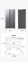 Samsung RS70F Side-by-Side Kühlschrank, Schwarz, SpaceMax, No Frost, AI Energie