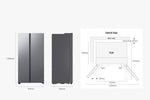 Lade das Bild in den Galerie-Viewer, Samsung RS70F Side-by-Side Kühlschrank, 640L, Schwarz, Metal Cooling, SmartThings, Wasserspender
