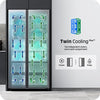 Samsung Bespoke Side-by-Side Kühlschrank AI, Auto Open Tür, 634L Edelstahl