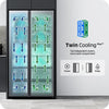Samsung Bespoke AI Family Hub™ Side-by-Side Kühlschrank, 614L, Smart, Schwarz