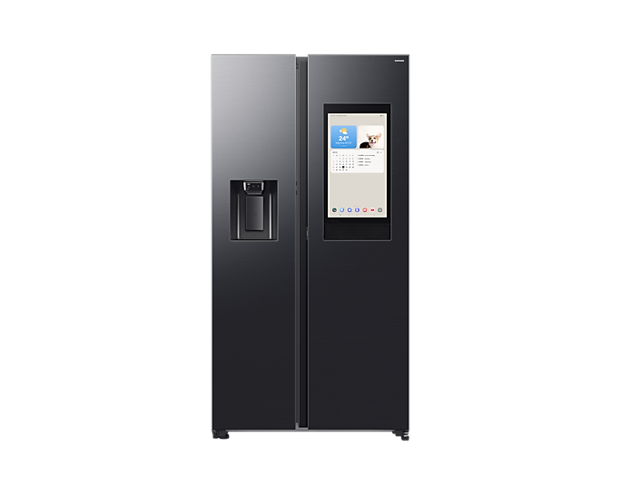 Samsung Family Hub Side-by-Side Kühlschrank: 614L, Schwarz, AI Energy Modus, Twin Cooling