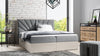 Minari Designer Holzbett mit Stauraum: Modern, Samtbezug, Luxuriös, Komfortabel, Vielseitig
