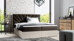 Lade das Bild in den Galerie-Viewer, Minari Designer Holzbett mit Stauraum: Modern, Samtbezug, Luxuriös, Komfortabel, Vielseitig
