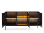 Lade das Bild in den Galerie-Viewer, Elegante Designer Kommode Nayra mit Integrierter LED-Beleuchtung – Moderner Stauraum
