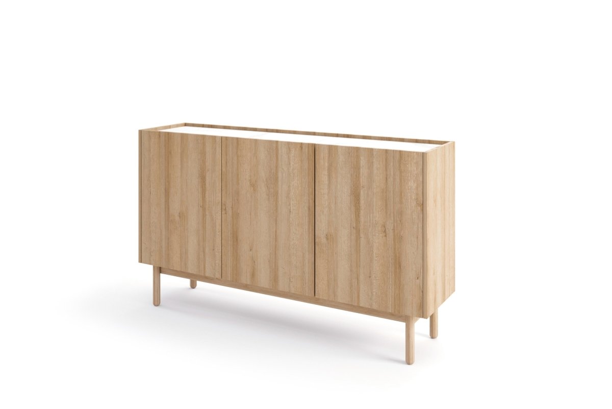 Elegante Designer Kommode Nera II – Stilvolle Hochglanz-Aufbewahrung für Ihr Schlafzimmer