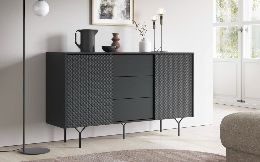 Luxuriöse Designer Kommode Rilora: Elegante Schubladen-Anrichte für Schlafzimmer und Wohnzimmer