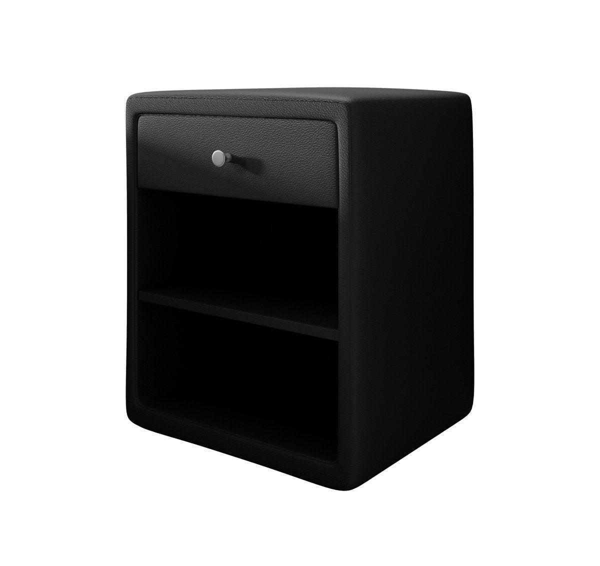 Eleganter Designer Nachttisch Sky aus Kunstleder – Modernes Schlafzimmer-Highlight mit Stauraum