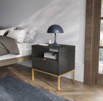 Lade das Bild in den Galerie-Viewer, Eleganter Designer Nachttisch Verilo: Luxuriöser Stauraum für Ihr Schlafzimmer

