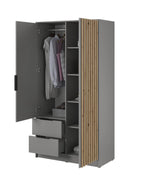Lade das Bild in den Galerie-Viewer, Niro Design Kleiderschrank 105 cm: Moderner, Eleganter Stauraum für Ihr Zuhause

