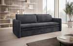 Lade das Bild in den Galerie-Viewer, Tilo Slim Designer Cord Schlafsofa mit Klappfunktion und Integriertem Stauraum
