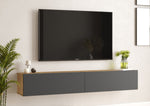 Lade das Bild in den Galerie-Viewer, Designer TV Lowboard Banzi: Schwebendes, modernes Medienmöbel mit stilvollen Optionen
