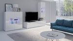 Lade das Bild in den Galerie-Viewer, Elegante Carlos Designer Wohnwand mit LED-Beleuchtung für Modernes Wohnzimmer
