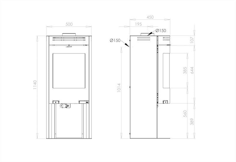 Aduro 1-4 Holzofen: Effizienter Kaminofen mit Aduro-tronic und Großem Sichtfenster