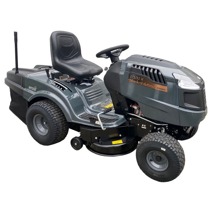 BLACK EDITION® 175/92 H Rasentraktor: Hydrostat, 92cm Schnitt, inkl. Schneeschild & Ketten
