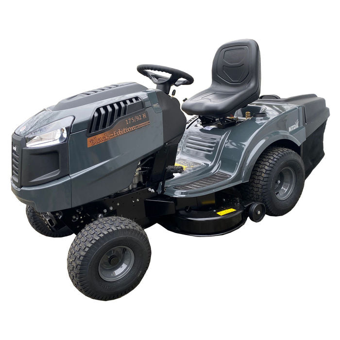 BLACK EDITION® 175/92 H Rasentraktor: Hydrostat, 92cm Schnitt, inkl. Schneeschild & Ketten