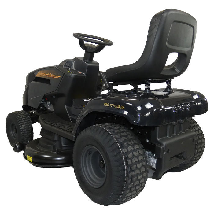 Black Edition PRO 177/108 HS Rasentraktor: STIGA, Hydrostat, Mulchkit, 108cm Schnittbreite